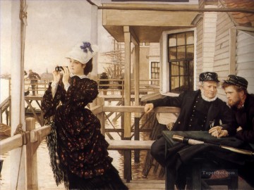 James Tissot Painting - The Captains Daughter James Jacques Joseph Tissot
